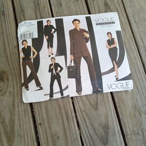 Vogue Sewing Pattern 2770 Women's Petite Jacket Top Skirt Pants Plus Size 20-24